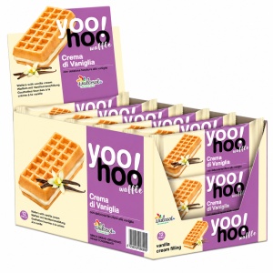 YOOHOO Gofre Sandwich cu Cremă de Vanilie 50g (12 Buc/Cutie)