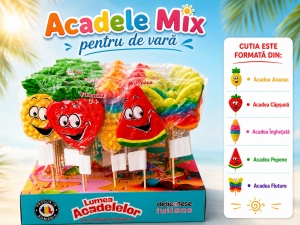 Acadele Mix SWEEBO Fructe, Înghețată și Fluture 40 x 35 g - Img 3