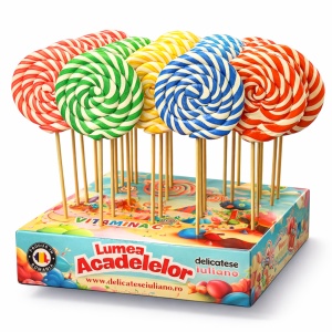 Acadele Mixt 5 Culori SWEEBO, 35g x 40 buc/set