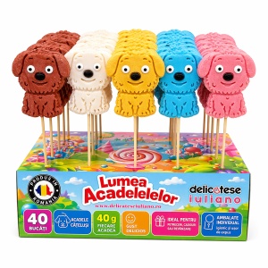 Acadele Puppy Pop SWEEBO, 40 g X 40 buc/set
