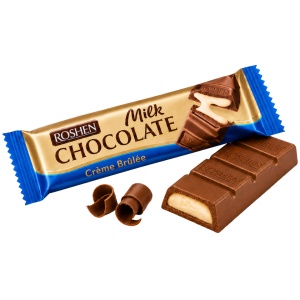 Batoane de ciocolată cu lapte și cremă brulle Roshen, 30 × 33 g