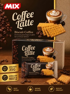 Biscuiți Coffee Latte MIX 35g (18 Buc/Cutie) - Img 5