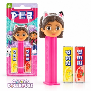 Bomboane PEZ cu dispenser Gabby’s Dollhouse, blister 1 dispenser + 2 rezerve, 17g - Img 4