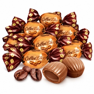 Dropsuri Roshen Coffeelike, cu umplutură cu aromă de cafea, 1 kg