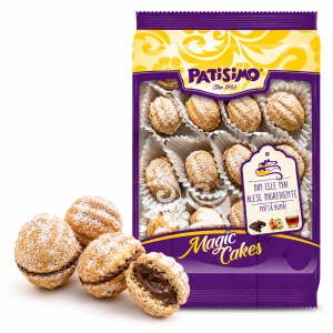 Fursecuri Nuci PATISIMO Magic Cakes cu Cremă de Cacao și Rom, Caserolă 300g