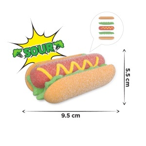 Marshmallow acrișor în formă de hot dog RELKON Yammiez, 50 g - Img 2