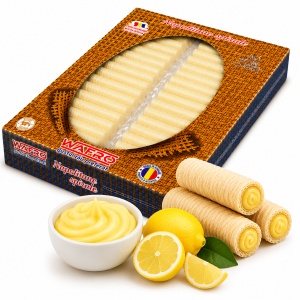 Napolitane Spirale, WAFRO, cu crema de lamaie, 1.6 kg