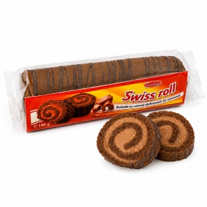 Rulade JULIA, cu crema de caramel, 180 g