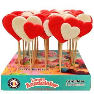 Acadele Inima Dubla SWEEBO, 40g X 40 buc/set
