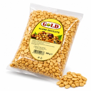 Bax 10 pungi Arahide decojite GOLD, prajite si sarate, 500 g