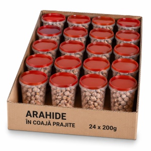 Bax 24 pahare Arahide în coajă IULIANO 200 g - Img 3