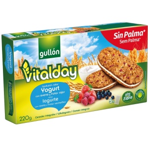 Biscuiți GULLON Vitalday cu Iaurt și Fructe 220 g (8/bax) - Img 2