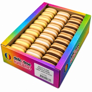 Biscuiti IULIANO, crema asortata, 2.5 kg - cacao, vanilie, lamaie