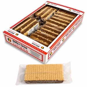 Cutie batoane lapte cu cacao în foi de vafe 80 g, Iuliano (19 buc/cutie) - Img 5