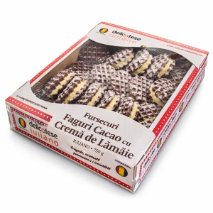 Fursecuri Faguri Cacao cu Cremă de Lămâie Iuliano 750 g - Img 2