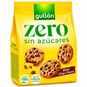GULLON Mini Biscuiți cu Bucăți de Ciocolată FĂRĂ ZAHĂR 75G (12 Pachete/Bax) - Img 2