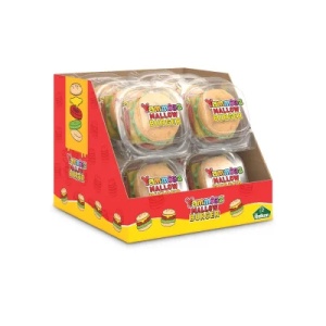 Marshmallow în formă de burger RELKON Yammiez, cu aromă de căpșuni, 50 g - Img 4