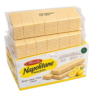 Napolitane MORELLO, crema de lamaie, 400 g (2 x 200g) - Img 2