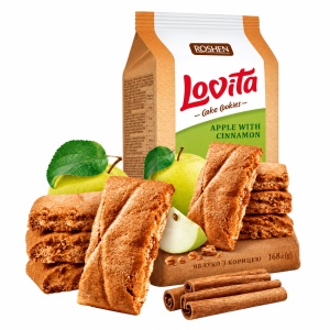 Prăjiturele Roshen Lovita cu mere și scorțișoară, 168 g