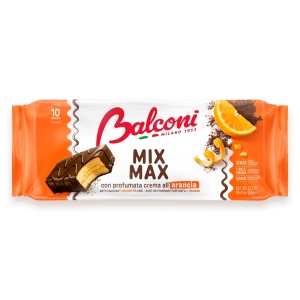 Prajituri glazurate, BALCONI, Mix Max portocale, 10 x 35 g