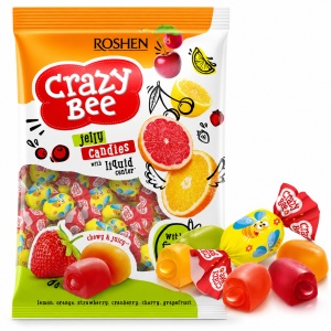 ROSHEN Crazy Bee Mix Jeleuri cu Umplutură și Arome de Fructe 1 kg
