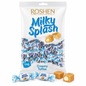 ROSHEN Milky Splash Caramele Moi cu Umplutură de Lapte 1 kg