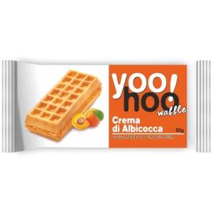 YOOHOO Gofre Sandwich cu Cremă de Caise 50g (12 Buc/Cutie) - Img 2