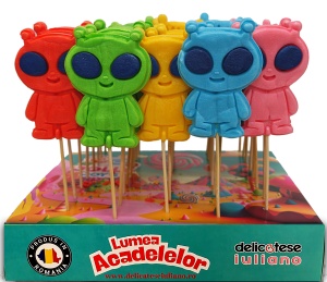 Acadele Alien Pop SWEEBO, 40 g X 40 buc/set - Img 4