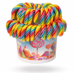 Acadele Bastonase Curcubeu SWEEBO, 80 X 30 g