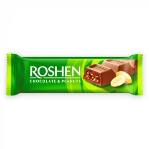 Batoane de ciocolată cu lapte și arahide Roshen, 30 × 29 g - Img 3