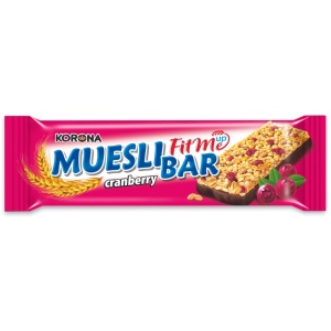 Baton cereale Korona Musli cu merișoare, 24 × 40 g (cutie)