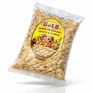 Bax 10 pungi Seminte Dovleac GOLD, prajite si sarate, 200 g - Img 2