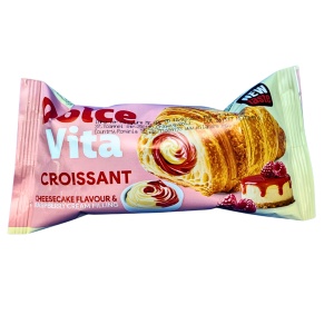 Bax 40 buc Croissante Dolce Vita 50g – Mixat 3 Sortimente (Fistic, Ciocolată & Fistic, Vanilie & Zmeură) - Img 4