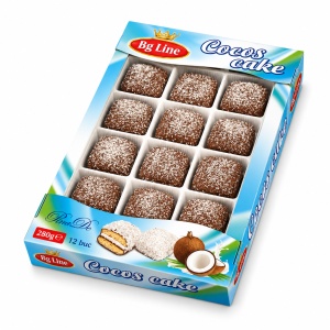 BG LINE Mini Prăjitură cu Cocos 280G