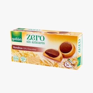 Biscuiți GULLON Ronditas cu Ciocolată FĂRĂ ZAHĂR 186g (16 Cutii/Bax) - Img 3