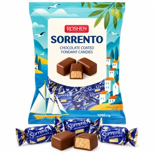 Bomboane de ciocolată Roshen Sorrento cu aromă de brandy, 1 kg - Img 2