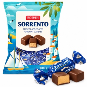Bomboane de ciocolată Roshen Sorrento cu aromă de brandy, 1 kg