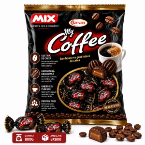 Bomboane SARVAN My Coffee cu Cremă de Cafea, 800 g/pungă