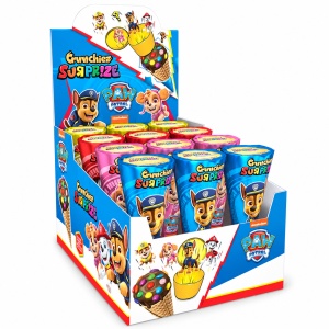 Display cu 12 cornete Relkon Crunchiez Surprise Paw Patrol, cu cremă de alune și jucărie, 12 × 25 g - Img 4