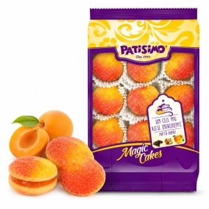 Fursecuri Caise PATISIMO Magic Cakes cu Umplutură de Caise, Caserolă 340g