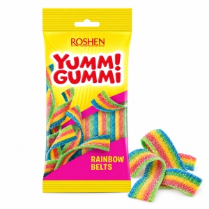 Jeleuri gumate ROSHEN Yummi Gummi Rainbow Belts, 70 g