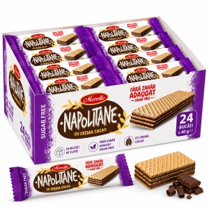 Napolitane MORELLO FARA ZAHAR, cu crema de cacao, 24 X 40 g - Img 3