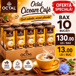 OCTAL Cicoare Cafe Instant 100G (Bax 10 Bucăți)