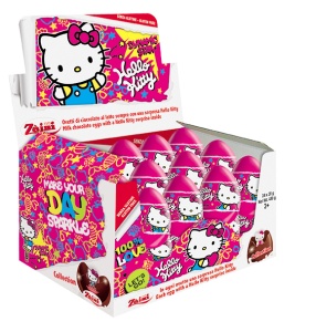 Ou Ciocolata ZAINI, cu surprize Hello Kitty, 24 X 20 g