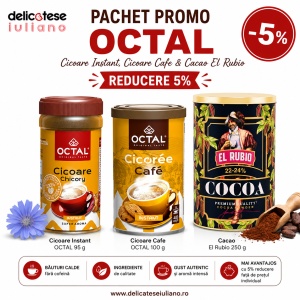 Pachet Promo OCTAL – Cicoare Instant, Cicoare Cafe & Cacao El Rubio – 5% Reducere