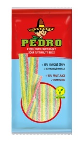 Panglici Gumate Tutti Frutti PEDRO, 80g, (20 Pungi/Cutie) - Img 2