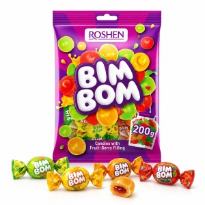 ROSHEN BIM-BOM Dropsuri asortate 200 g - Img 2