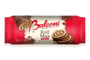 Rulada glazurata, BALCONI, cu crema de cacao, 300 g - Img 2