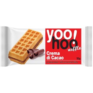YOOHOO Gofre Sandwich cu Cremă de Cacao 50g (12 Buc/Cutie) - Img 2