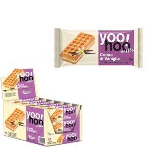 YOOHOO Gofre Sandwich cu Cremă de Vanilie 50g (12 Buc/Cutie) - Img 3